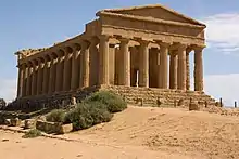 Agrigente, le temple de la Concorde.