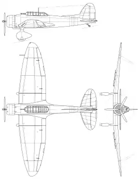 vue en plan de l’avion