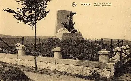 L'enceinte du monument au début du 20e siècle.