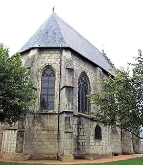 Le chevet de la Sainte-Chapelle d'Aigueperse