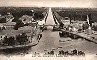 Le canal du Rhône à Sète,1915.