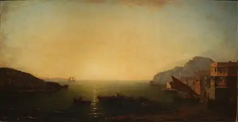 Effet de soleil couchant sur la Méditerranée (1858), musée des beaux-arts de Marseille.