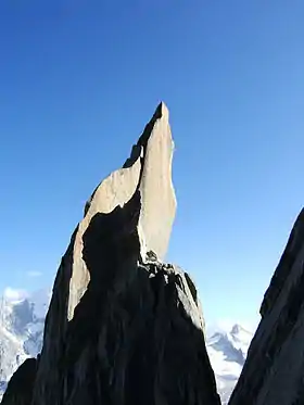 Le sommet de l'aiguille de Roc