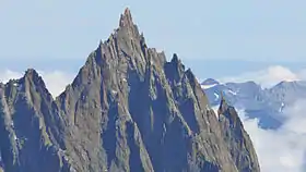 L'aiguille du Grépon, depuis la pointe Helbronner