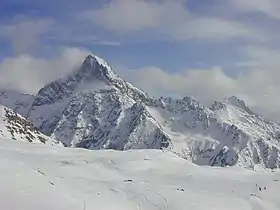 L'aiguille du plat de la Selle depuis les Deux Alpes