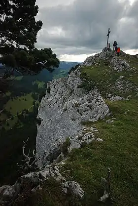 Vue du point culminant des aiguilles de Baulmes.