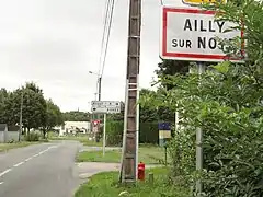 Entrée d'Ailly-sur-Noye.