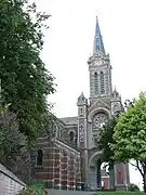 L'église vue du nord.