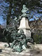 Jules Dalou, Monument à Delacroix (1890).