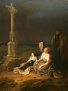 Un voeu ; Une mère implorant la Vierge pour son fils malade, Salon de 1837, Troyes, musée Saint-Loup.