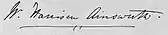 signature de William Harrison Ainsworth