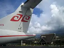 Air Tahiti à l'aérogare de Tahiti Fa'a'ā.