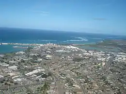 Vue aérienne de Kahului.