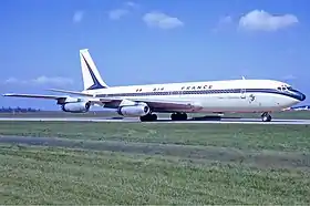 Un Boeing 707 de la compagnie Air France, similaire à celui impliqué dans l'accident.