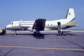 N748LL, l'appareil impliqué dans l'accident, ici en septembre 1975.