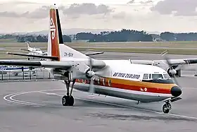 Un Fokker F27 d'Air New Zealand, semblable à celui impliqué dans l'accident.