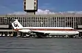 Un BAC 1-11 d'Air UK avec la livrée BIA à l'aéroport international de Bâle-Mulhouse-Fribourg en 1980.