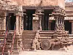 Temple d'Airavatesvara en forme de chariot à Darasuram, Tamil Nadu