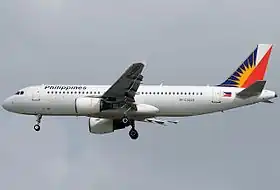 Un Airbus A320 de Philippine Airlines similaire à celui impliqué dans l'accident.