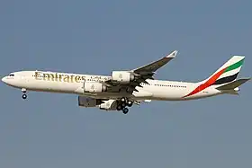 A6-ERG, l'appareil impliqué dans l'incident, ici à l'aéroport international de Dubaï en janvier 2013.