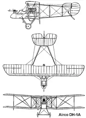 vue en plan de l’avion