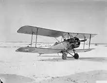 Un Sopwith 1½ Strutter au camp du Valdahon.