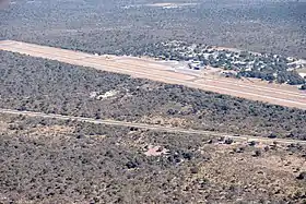 À l'approche de l'aérodrome