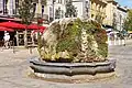 La fontaine à l'arrêt, août 2018.