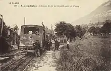 ancienne carte postale du chemin de fer du Mont-Revard