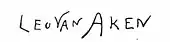 signature de Leo van Aken