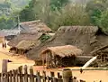 Un village Akha au Nord de la Thaïlande.