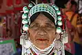 Femme de l'ethnie Akha, région de Tha Ton.