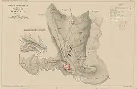 Croquis topographique de la propriété d'Achtala (1886).