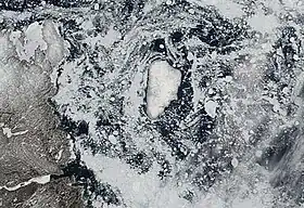 Image satellitaire de l'île