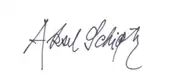 signature d'Aksel Schiøtz