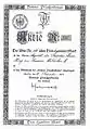 Action du pub prussien à Bonn, signée par Guillaume II.