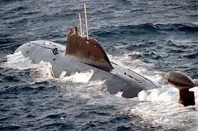 Sous-marin soviétique de la classe Akula.