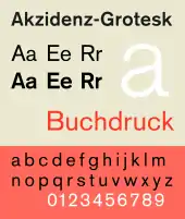 Akzidenz Grotesk.