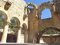 Monastère d'Alahan, trompe d'angle de la tour