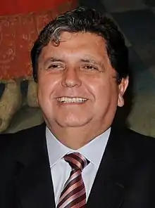 Alan García, président du Pérou en 2007.