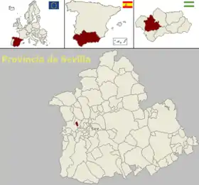 Localisation de Albaida del Aljarafe