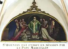 Quentin envoyé en mission (1893-1898), église Saint-Quentin d'Avelin (Nord).