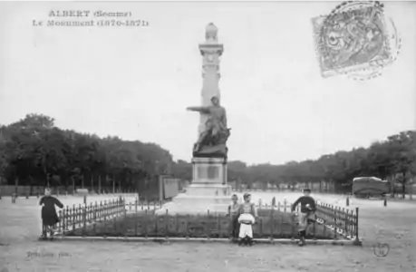 Albert (Somme), monument patriotique (guerre de 1870).