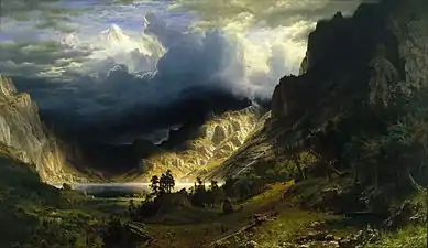 Albert Bierstadt, Orage dans les montagnes Rocheuses, 1866