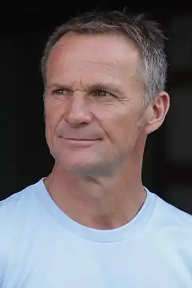  Albert Cartier, entraîneur du club français de football FC Metz lors de la première journée de Ligue 1 saison 2013/2014 contre le Stade Lavallois au Stade Saint-Symphorien.