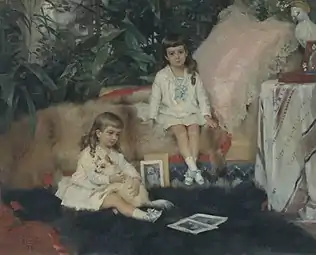Boris et Cyrille Vladimirovitch, enfants du grand-duc Vladimir, 1881, Rybinsk, musée de Rybinsk (ru).