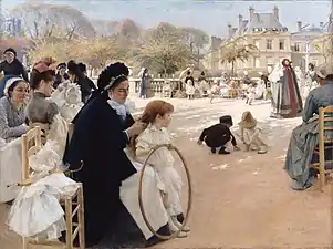 Albert Edelfelt, Au jardin du Luxembourg, 1887.