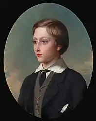 Portrait du prince Arthur, par Albert Gräfle, 1864