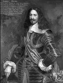 Albert Henri (1615†1641), petit-fils de Lamoral Ier, 2e prince de Ligne.