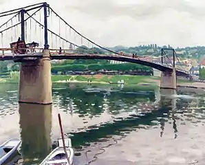 Albert Marquet, 1931,  Le pont de Triel.